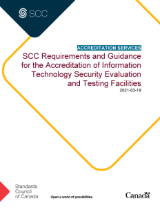 SCC Requirements and Guidance for the Accreditation of Information Technology Security Evaluation and Testing Facilities