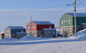 Row of houses in Nunavut