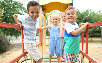 Group of kids on playground