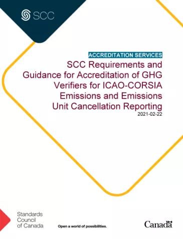 SCC Requirements and Guidance for Accreditation of GHG Verifiers for ICAO-CORSIA Emissions and Emissions Unit Cancellation Reporting