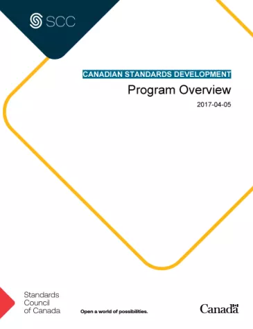 Program Overview - Canadian Standards Development