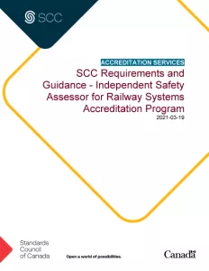 SCC Requirements and Guidance - Independent Safety Assessor for Railway Systems Accreditation Program