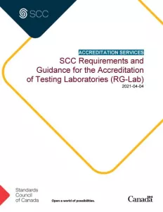 SCC Requirements and Guidance for the Accreditation of Testing Laboratories