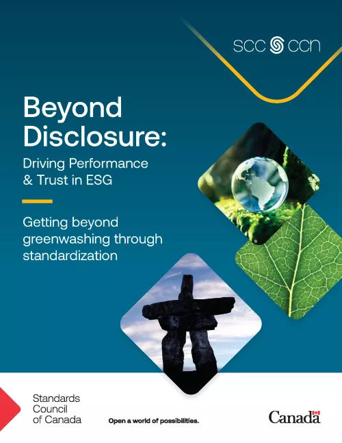 Cover report of Beyond Disclosure: Driving Performance & Trust in ESG 
